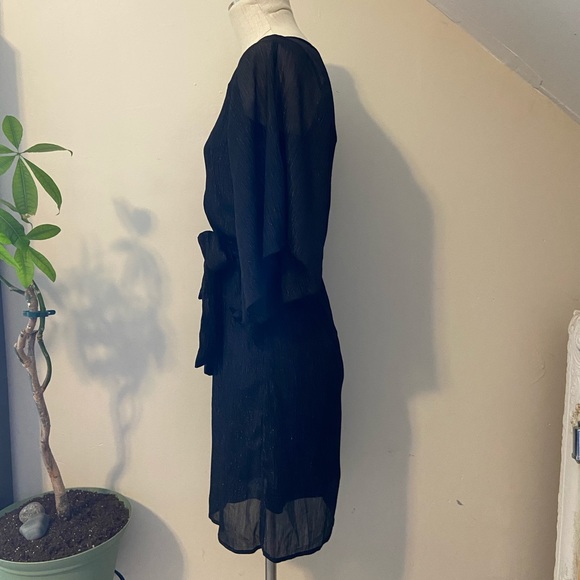 Studio Y Shimmer Flutter Sleeve Dress - Picture 3 of 8